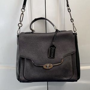 Coach Madison Saffiano Sadie Flap Satchel (#25167)
